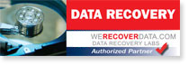 WeRecoverData.com Data Recovery Labs Partner Sticker