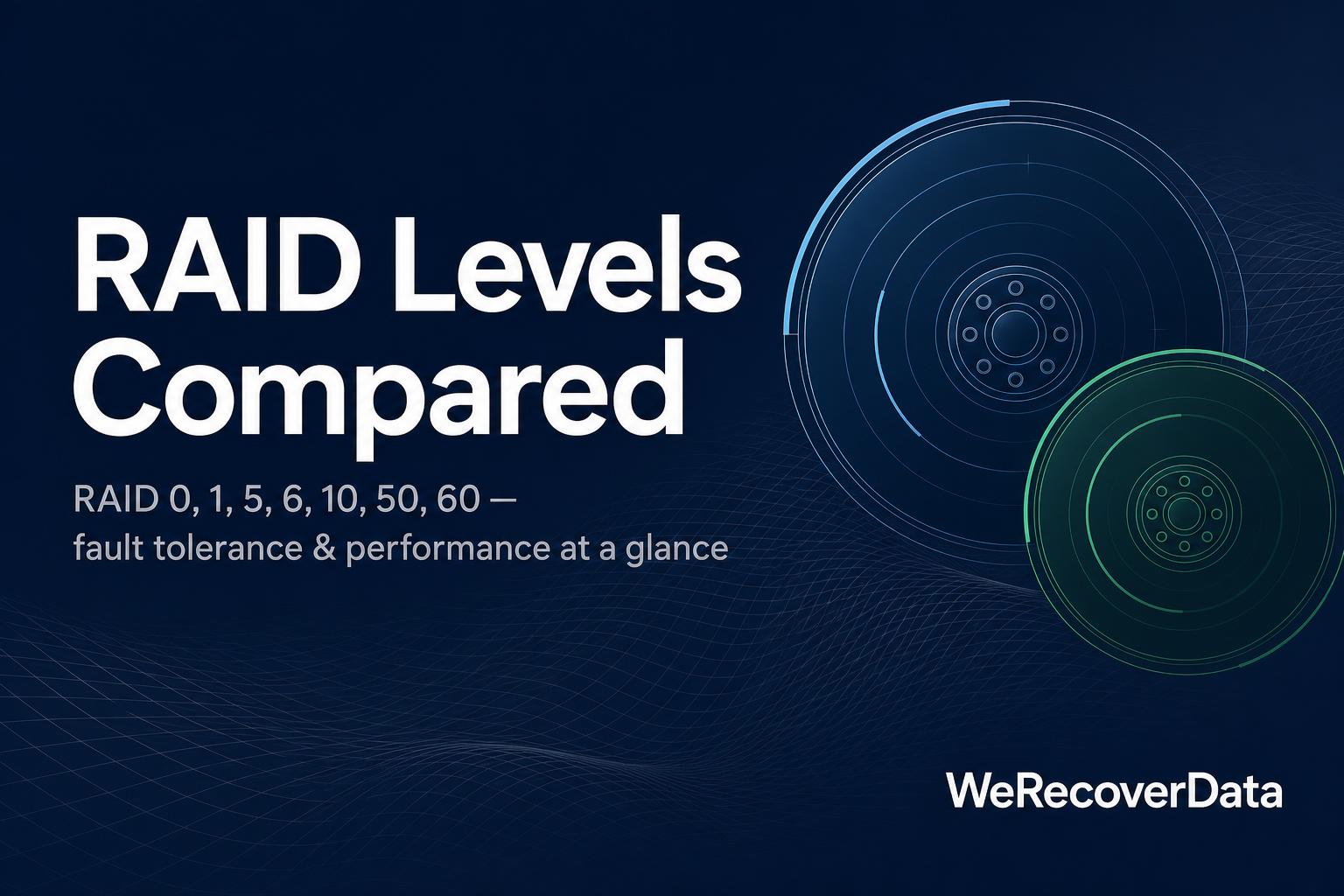 RAID Levels Compared — infographic preview