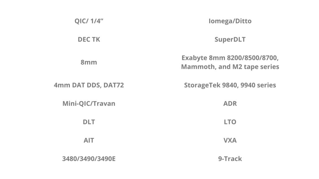 Expert Tape Data Recovery