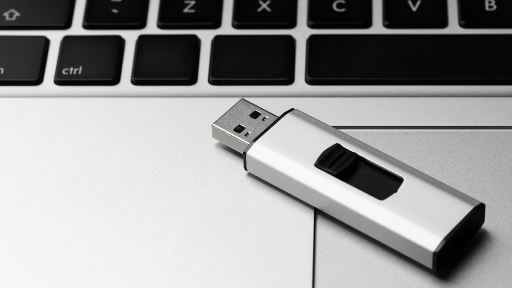 Data Recovery of a Silver Flash Drive