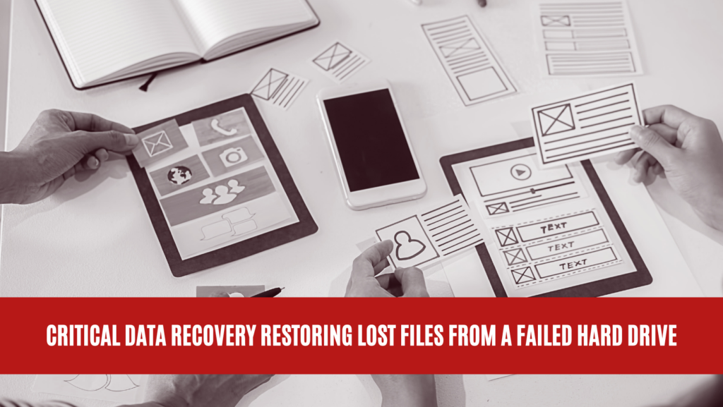 Critical Data Recovery Restoring Lost Files from a Failed Hard Drive