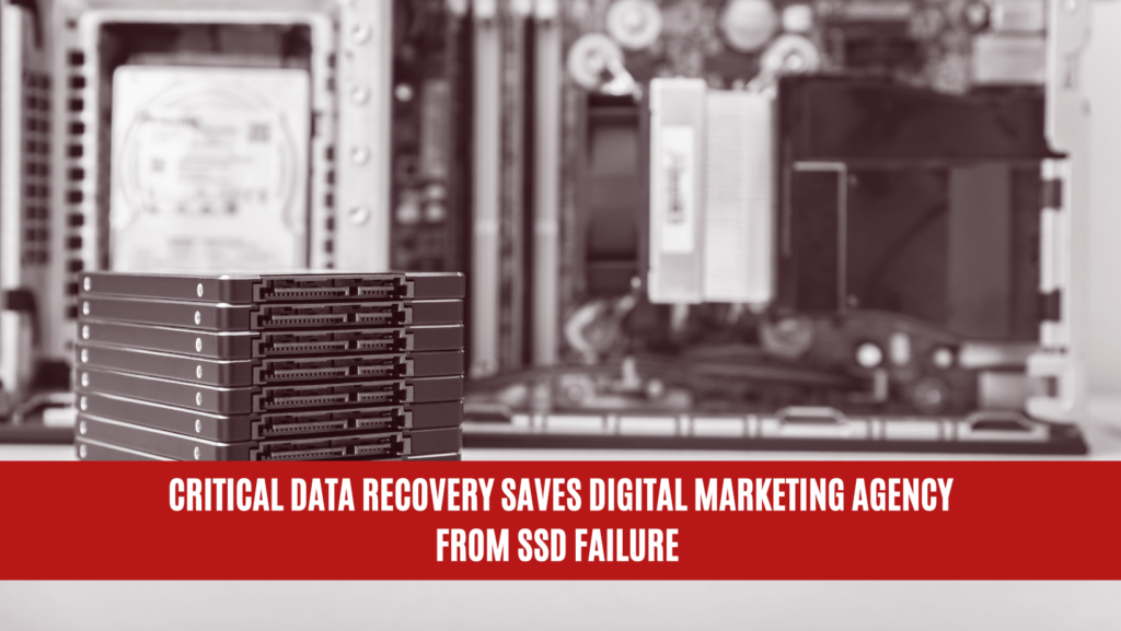 Critical Data Recovery Saves Digital Marketing Agency from SSD Failure