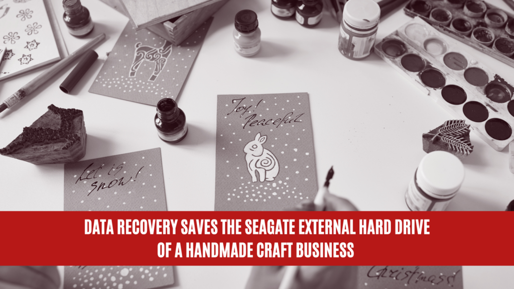 Data Recovery Saves the Seagate External Hard Drive of a Handmade Craft Business