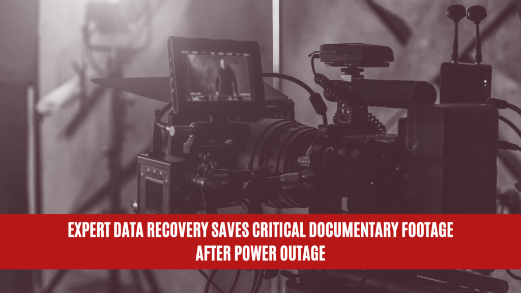 Expert Data Recovery Saves Critical Documentary Footage After Power Outage