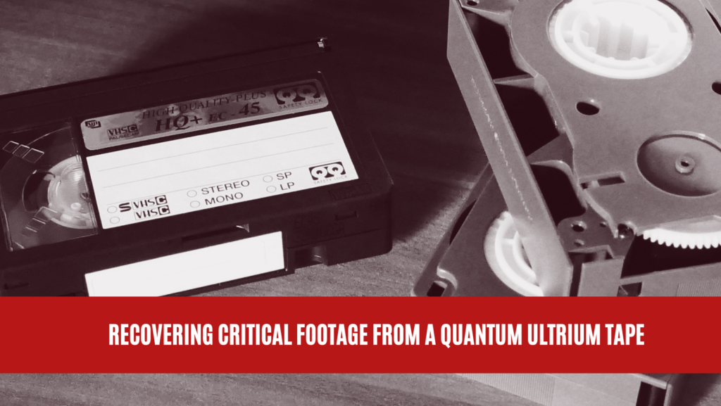 Recovering Critical Footage from a Quantum Ultrium Tape