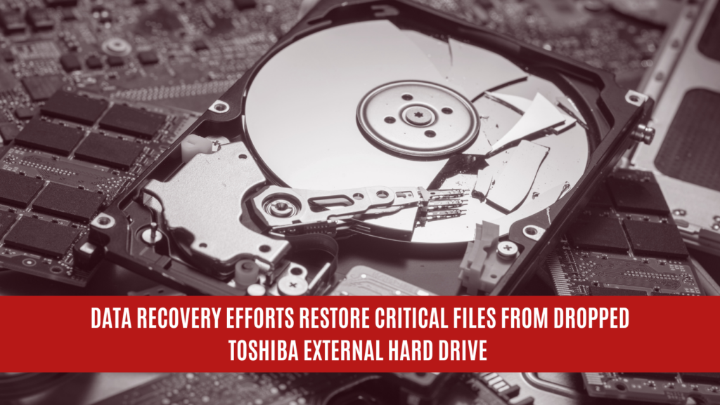 Data Recovery Efforts Restore Critical Files from Dropped Toshiba External Hard Drive