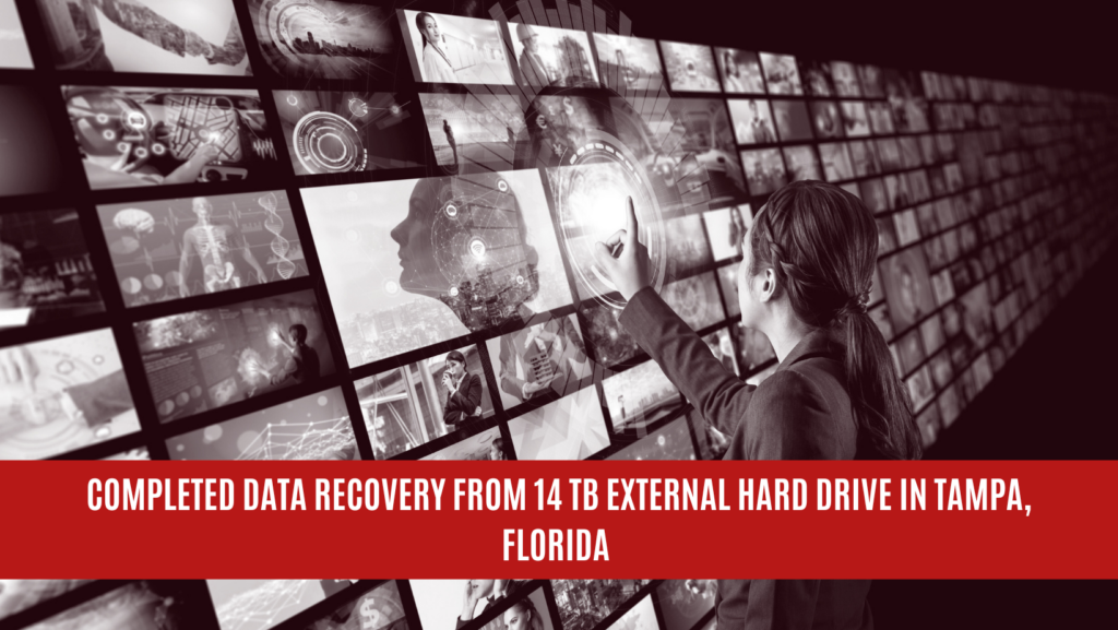 Completed Data Recovery from 14 TB External Hard Drive in Tampa, Florida