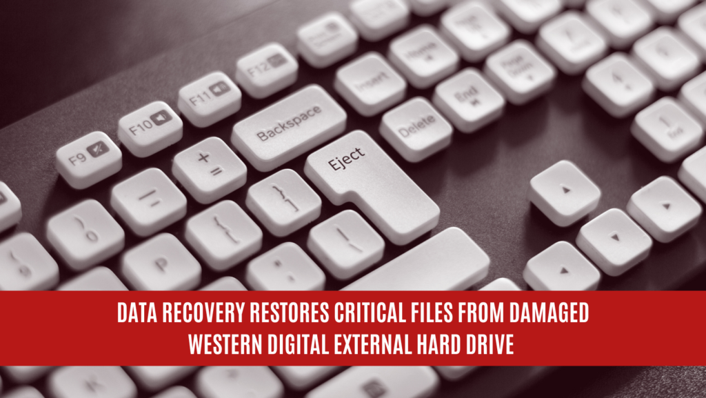 Data Recovery Restores Critical Files from Damaged Western Digital External Drive