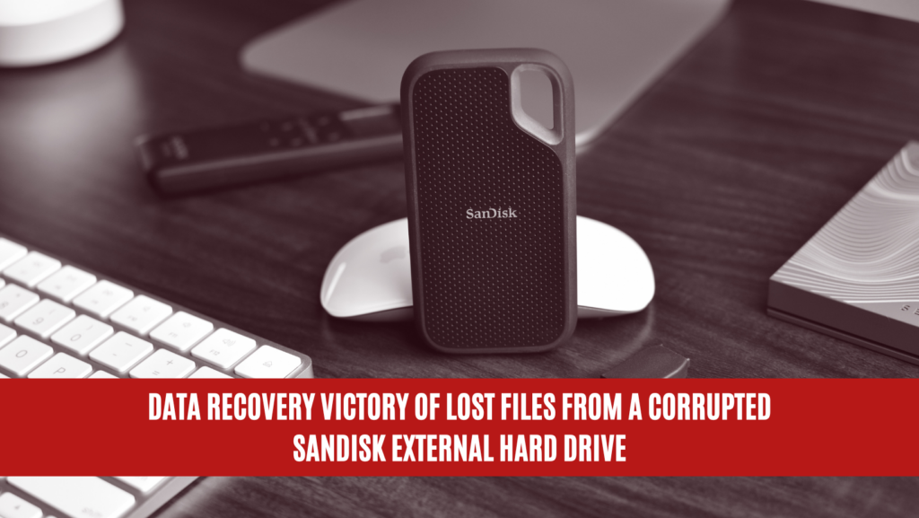 Data Recovery Victory of Lost Files from a Corrupted Sandisk External Hard Drive
