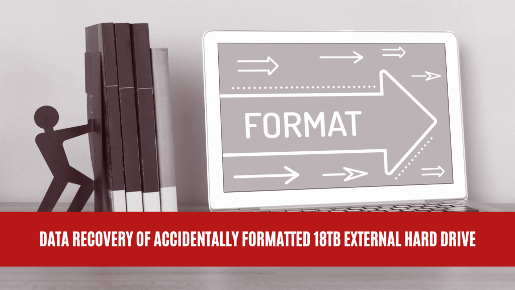 Data Recovery of Accidentally Formatted 18TB External Hard Drive